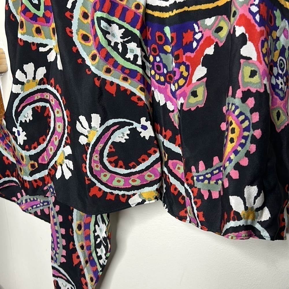ANTHROPOLOGIE HD IN PARIS Moon Struck Asymmetrical 100% Silk Cami Top Si… - Picture 7 of 14